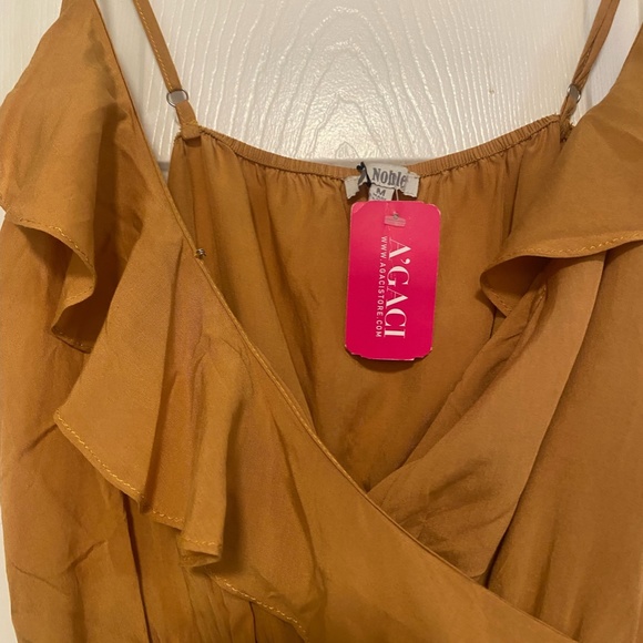 NWT Ruffle Love Cami - Mustard Yellow - Medium - Picture 3 of 3